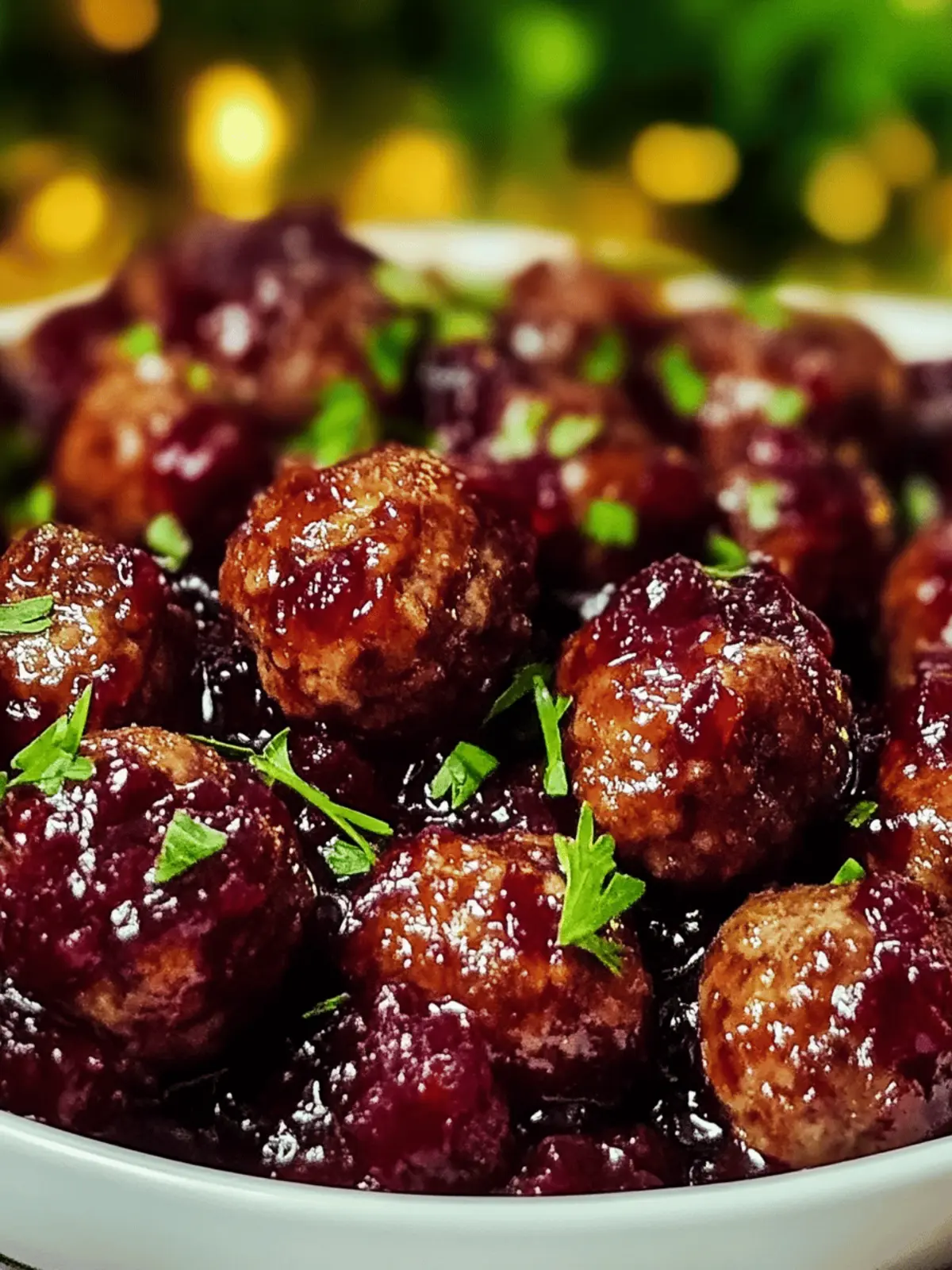 Delicious Christmas Cranberry Meatballs for Festive Gatherings 3 Christmas Cranberry Meatballs