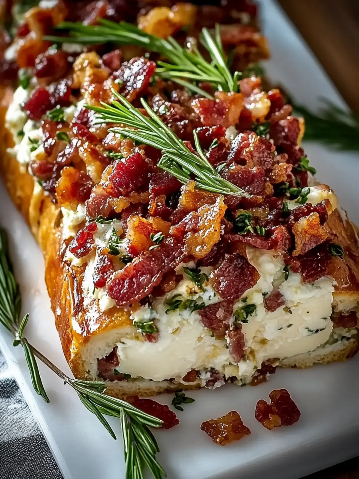 Million Dollar Bacon Goat Cheese Appetizer Log