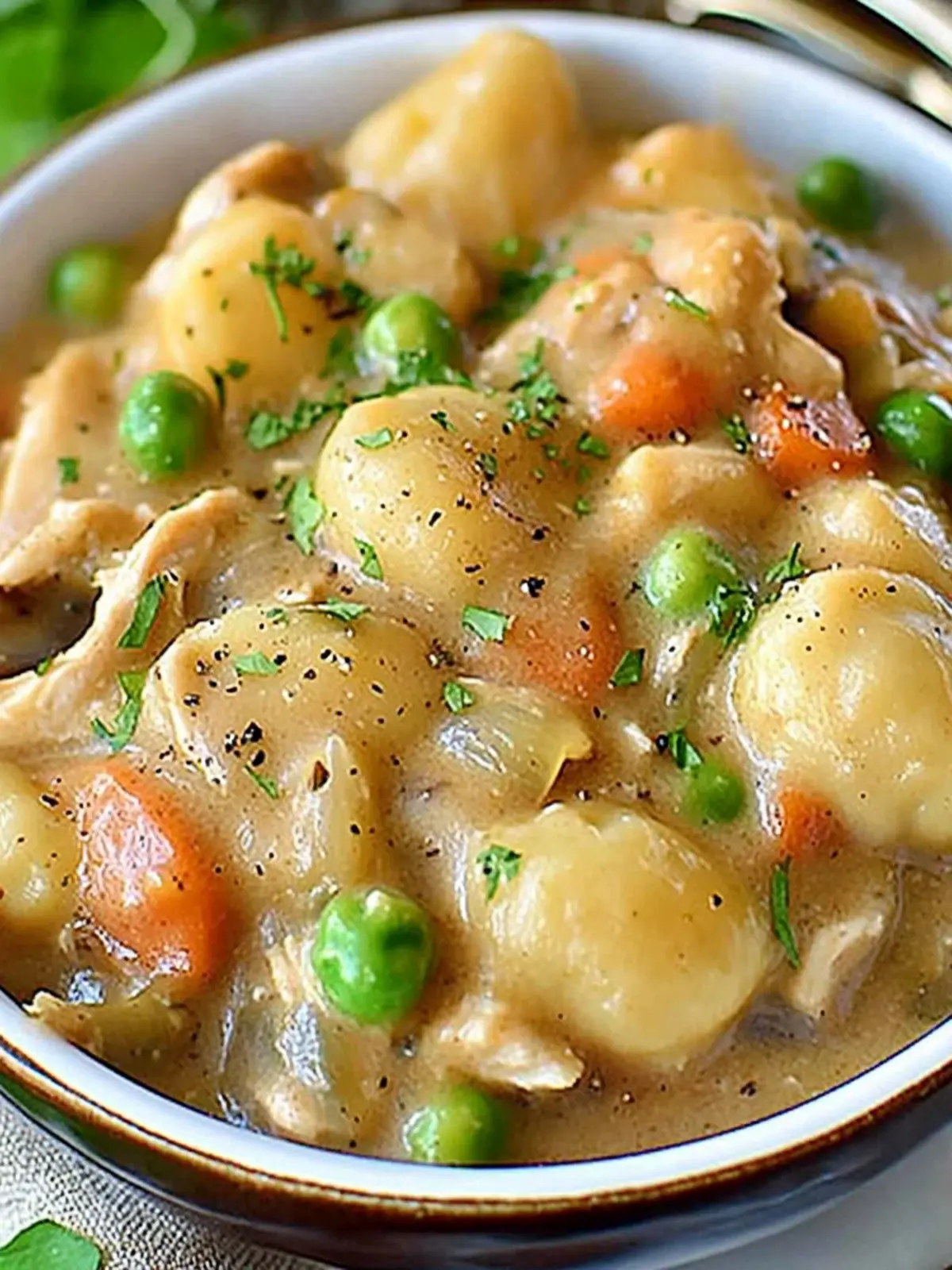 One Pot Gnocchi Chicken Pot Pie
