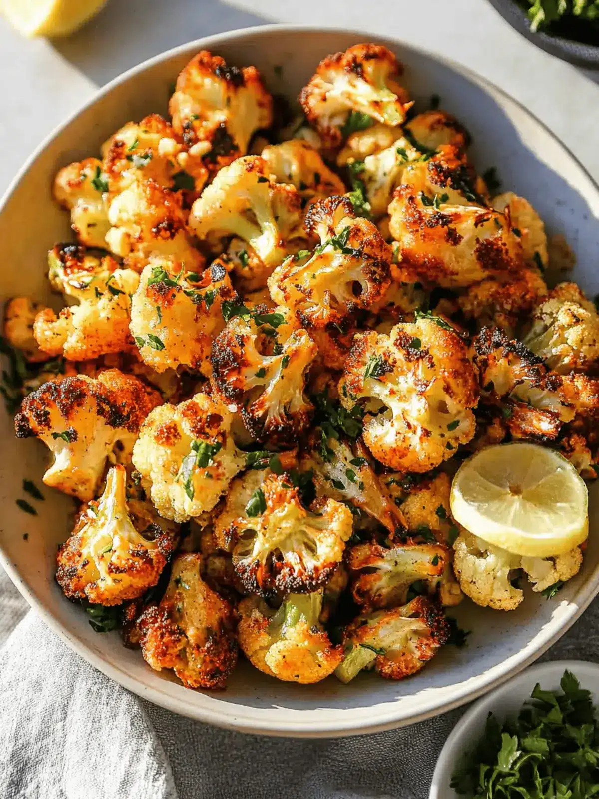 Garlic-Parmesan Roasted Cauliflower