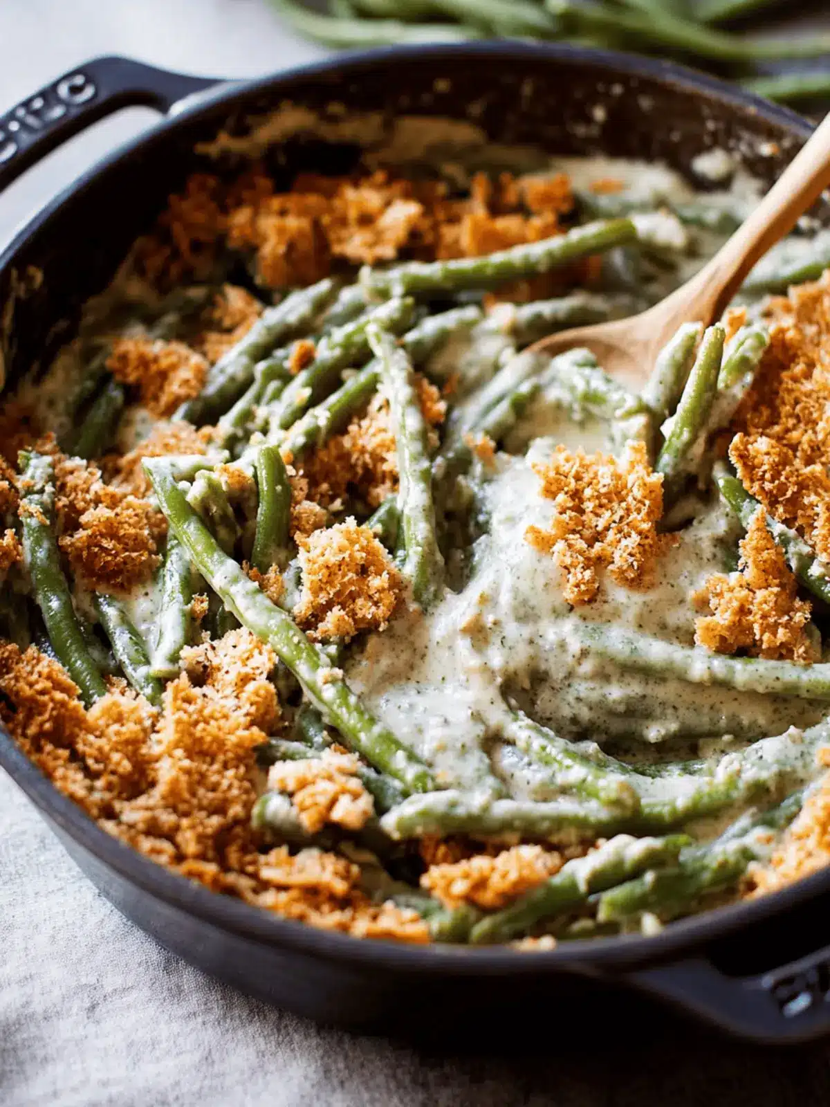 Creamy Green Bean Casserole from Scratch