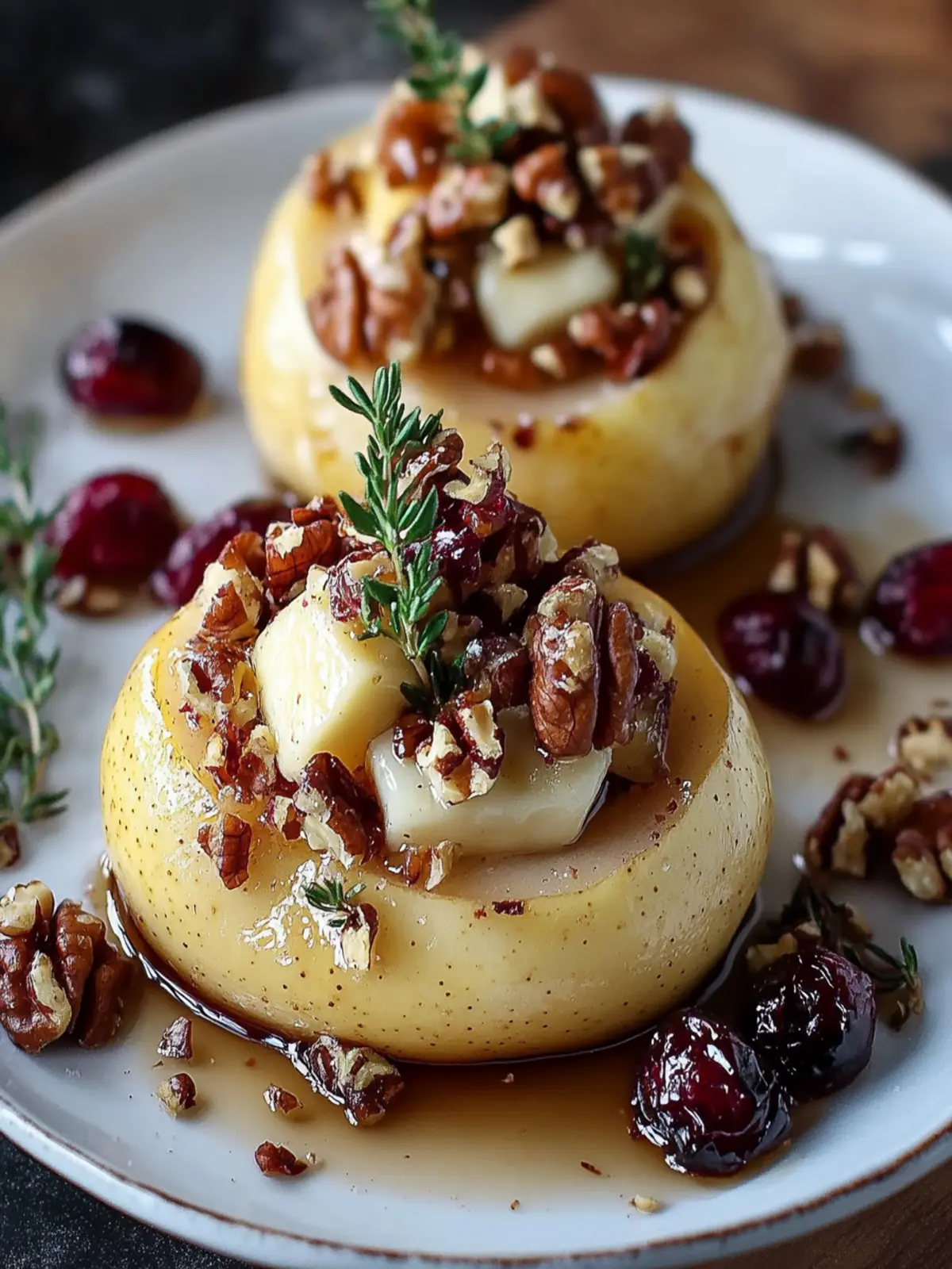 Baked Pears with Brie, Walnuts, and Cranberries for Cozy Moments 4 Baked Pears with Brie, Walnuts, and Cranberries