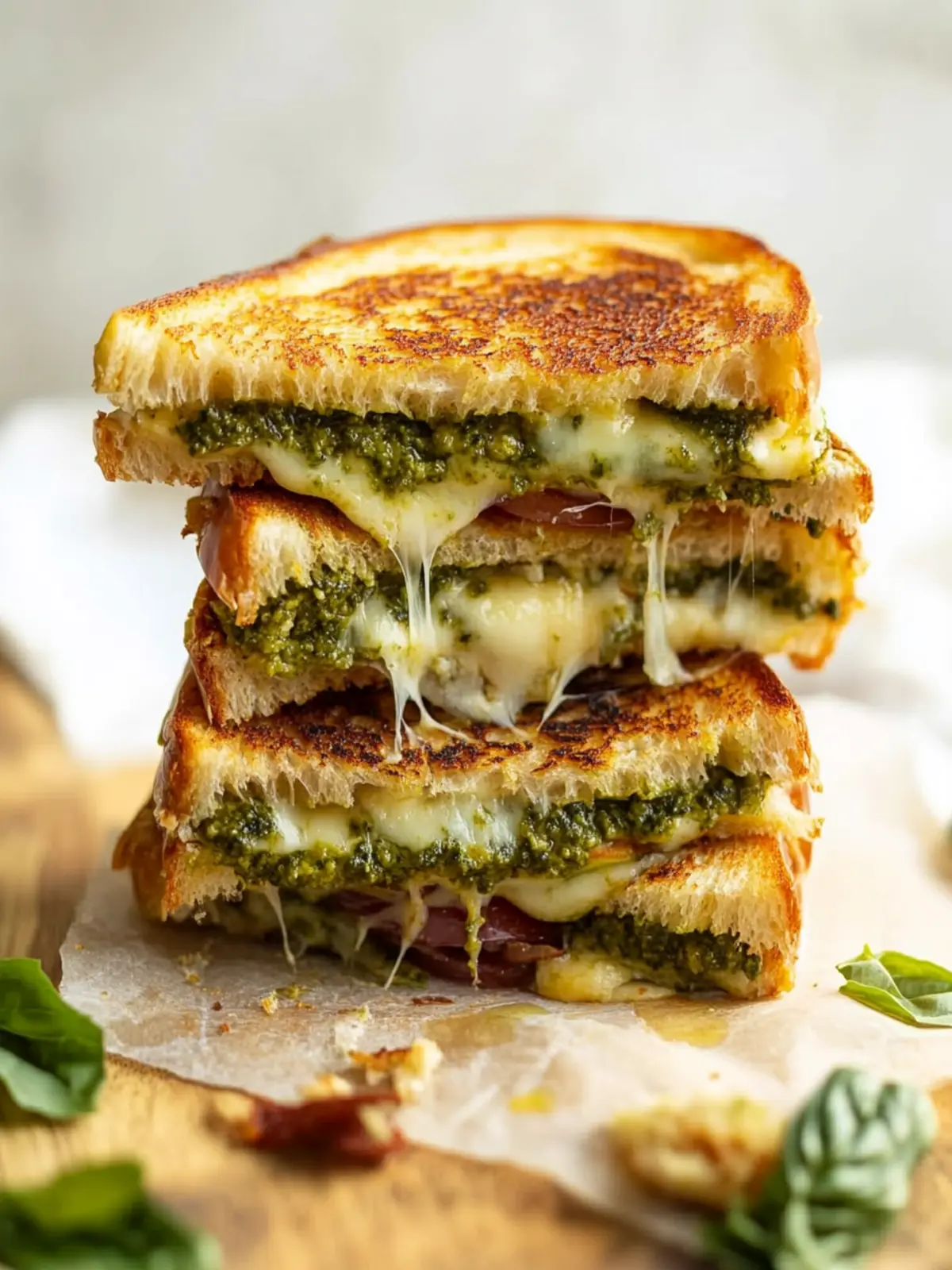 Best Pesto Grilled Cheese