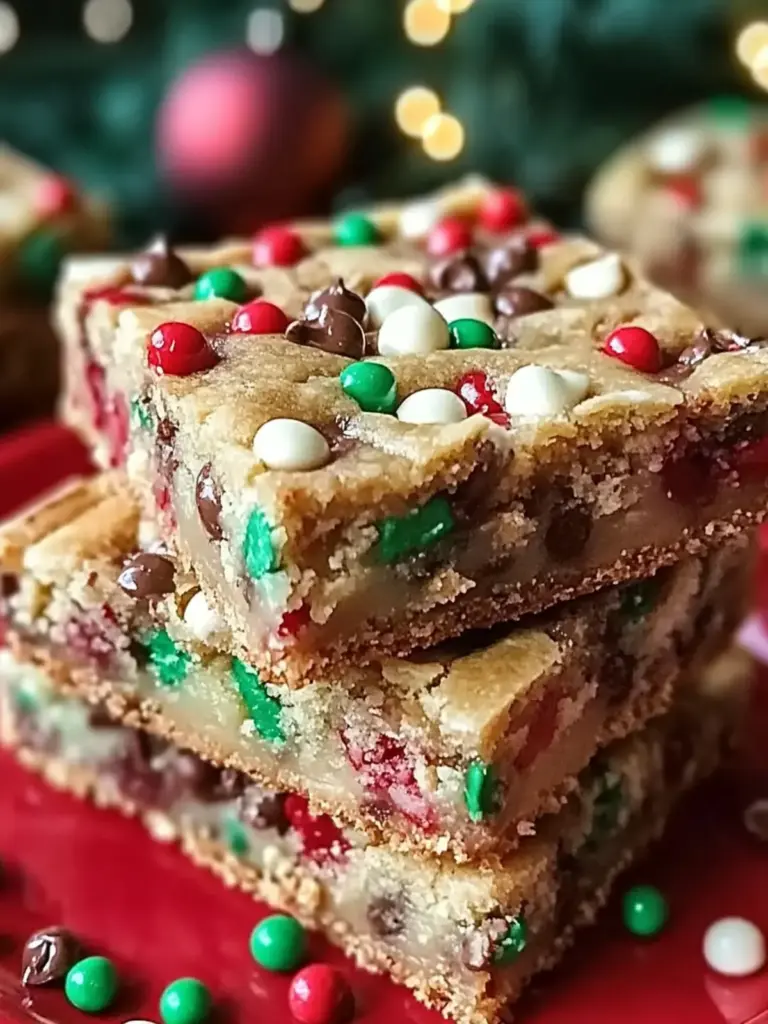 Festive Christmas Cookie Bars
