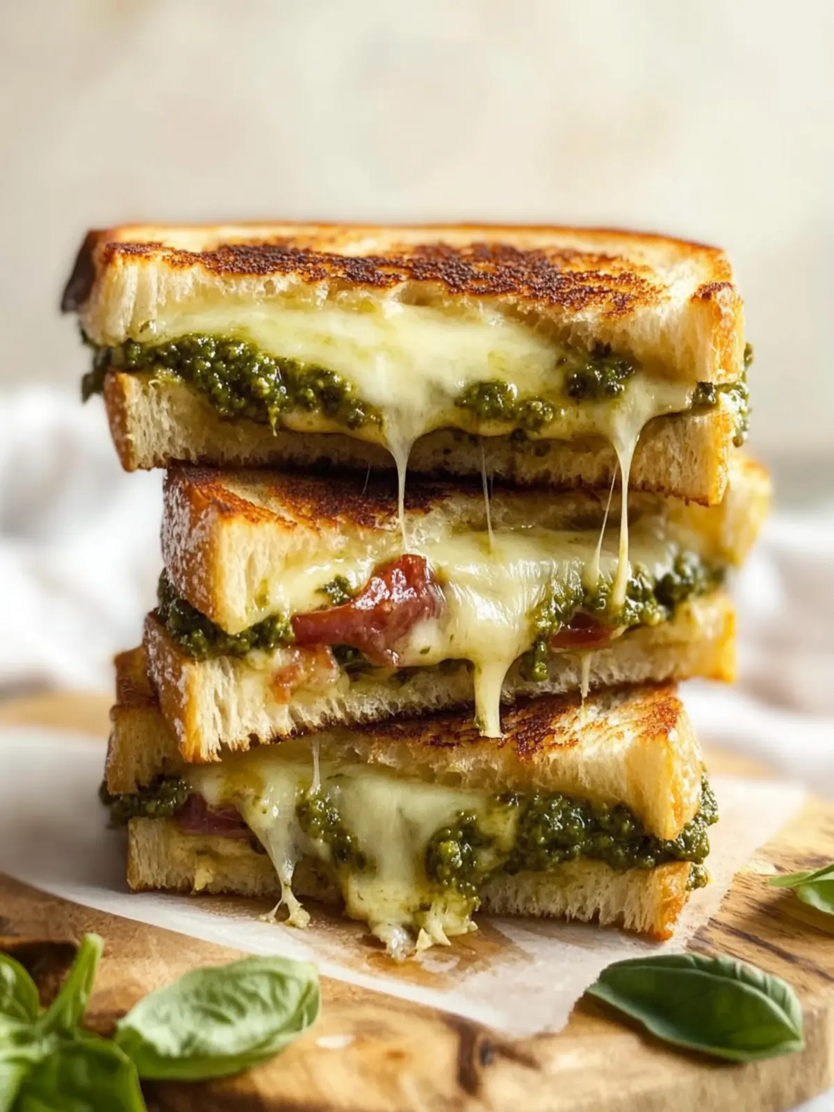 Best Pesto Grilled Cheese