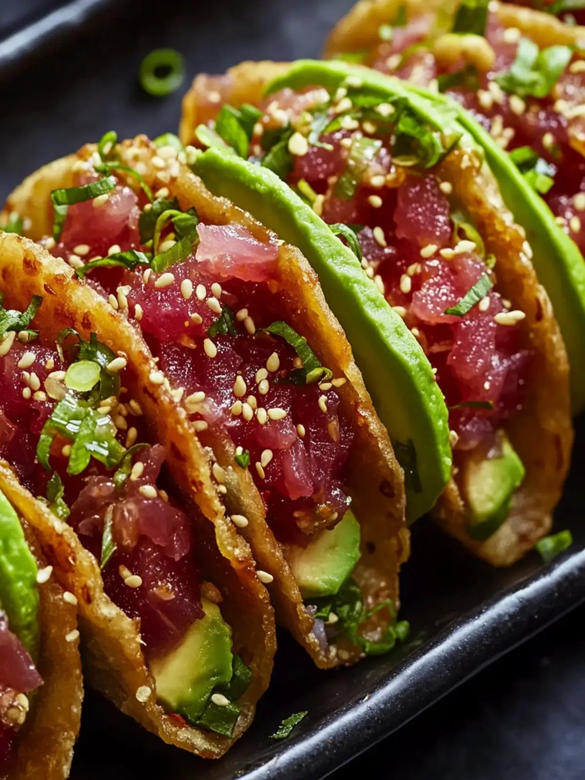 Spicy Tuna Tartare Wonton Tacos That Wow Every Palate 3 Spicy Tuna Tartare Wonton Tacos