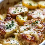 Smothered Pork Chop & Scalloped Potatoes