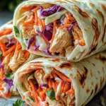 Savor BBQ Chicken Coleslaw Wraps for a Quick Flavor Hit 5 BBQ Chicken Coleslaw Wraps