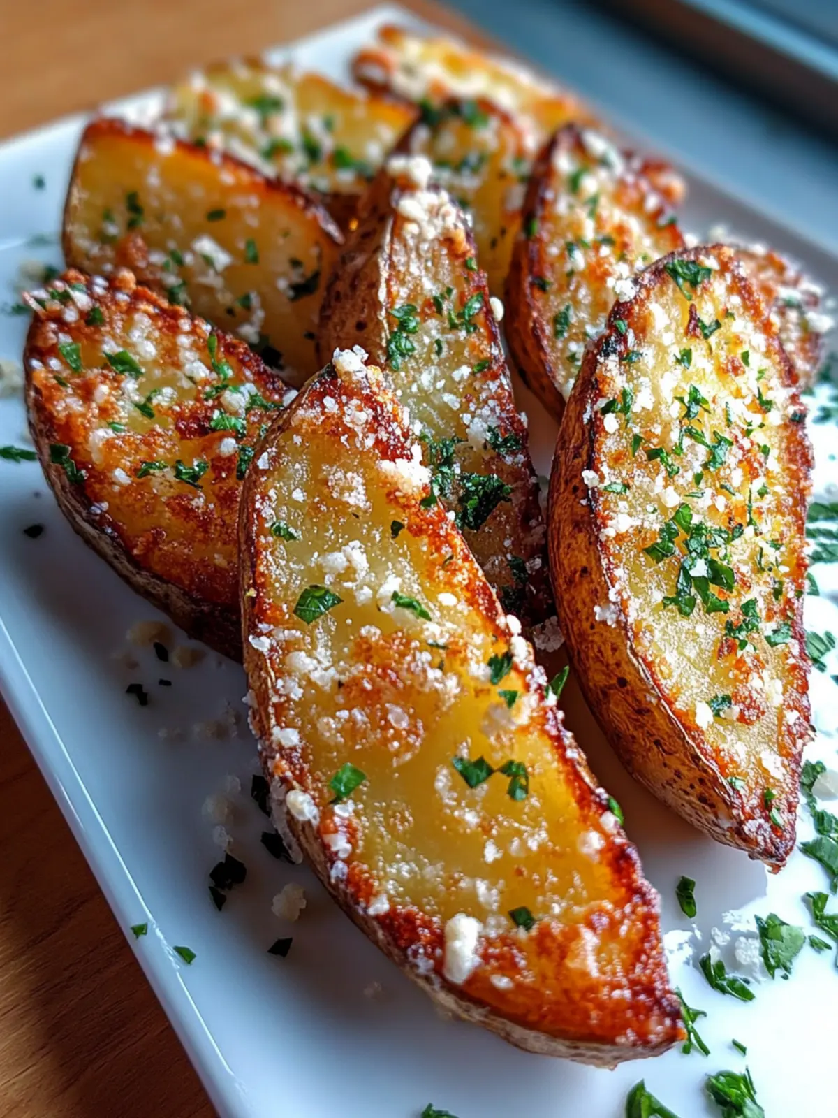 Crispy Garlic Parmesan Potato Wedges for Ultimate Flavor Bliss 2 Crispy Garlic Parmesan Potato Wedges