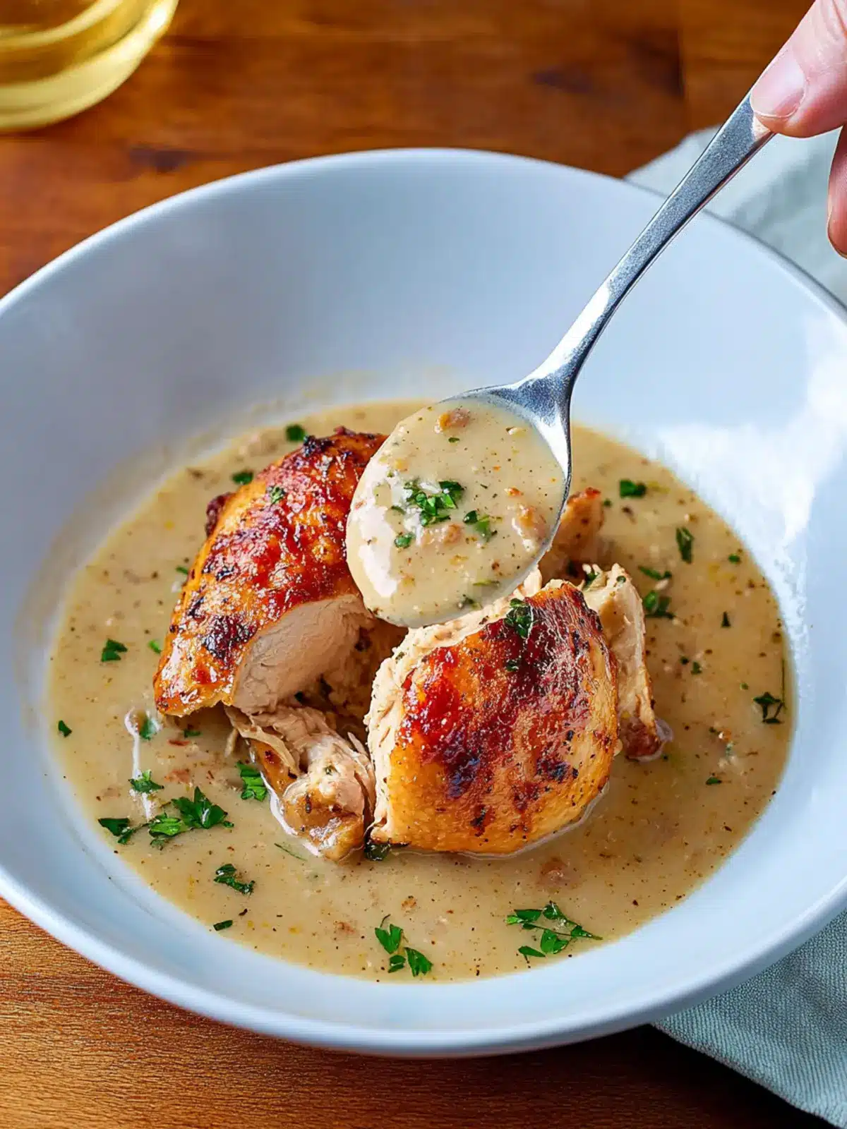 Slow Cooker French Wine and Mustard Chicken