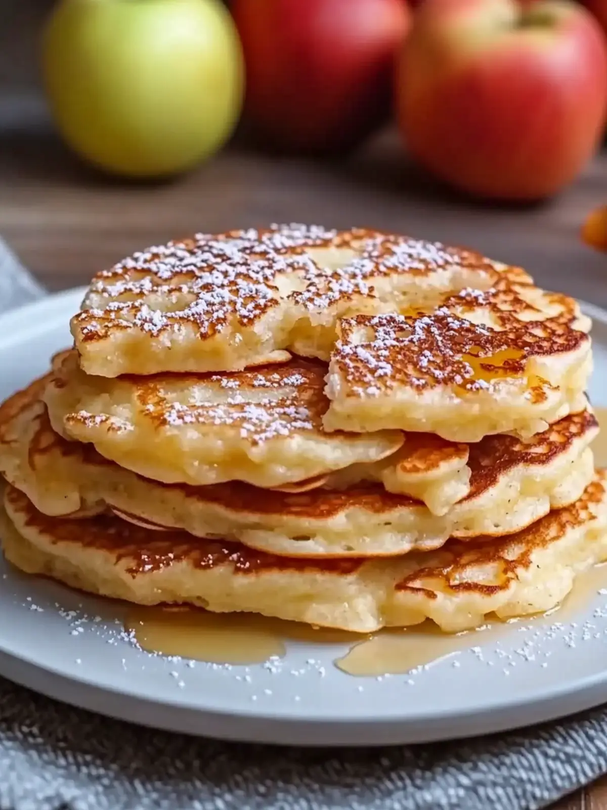 Fluffy Apple Yogurt Pancakes for a Wholesome Breakfast Treat 2 Apple Yogurt Pancakes