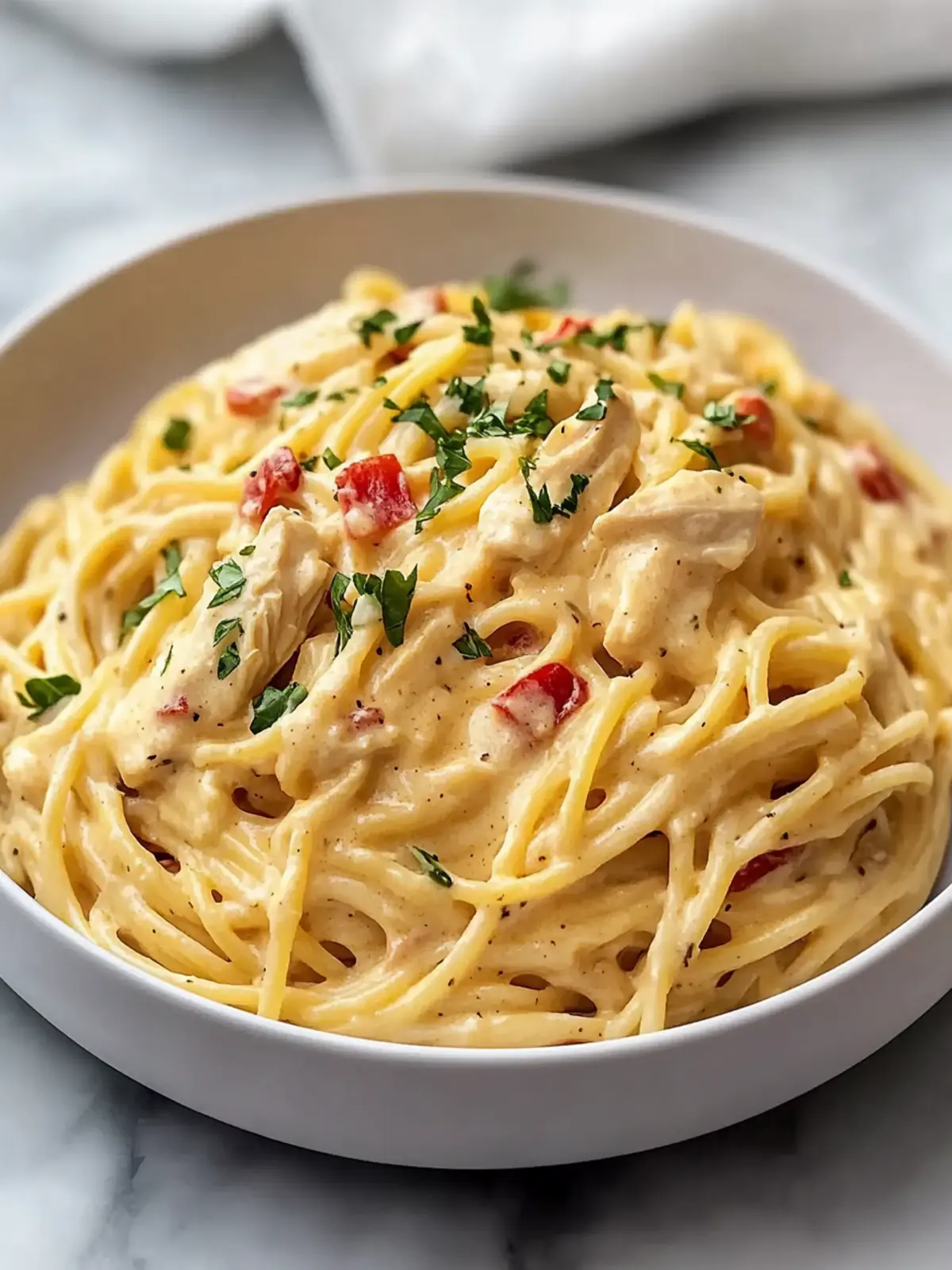Creamy Crockpot Chicken Spaghetti for Effortless Family Nights 5 Creamy Crockpot Chicken Spaghetti