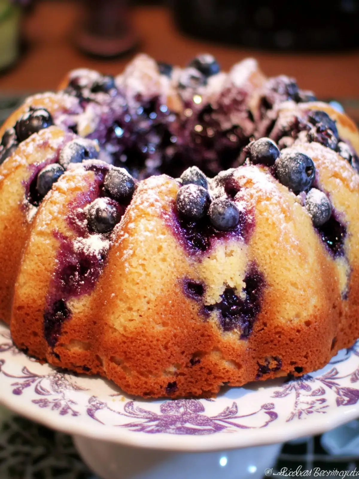 Blueberry Breakfast Bundt Cake