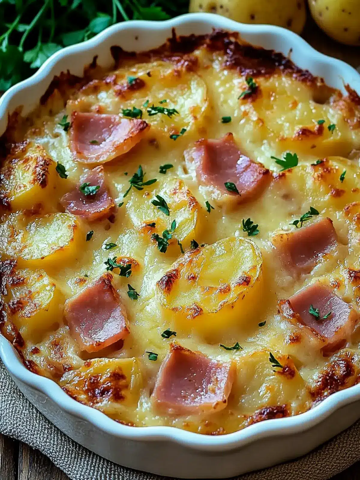 Ham and Potato Au Gratin