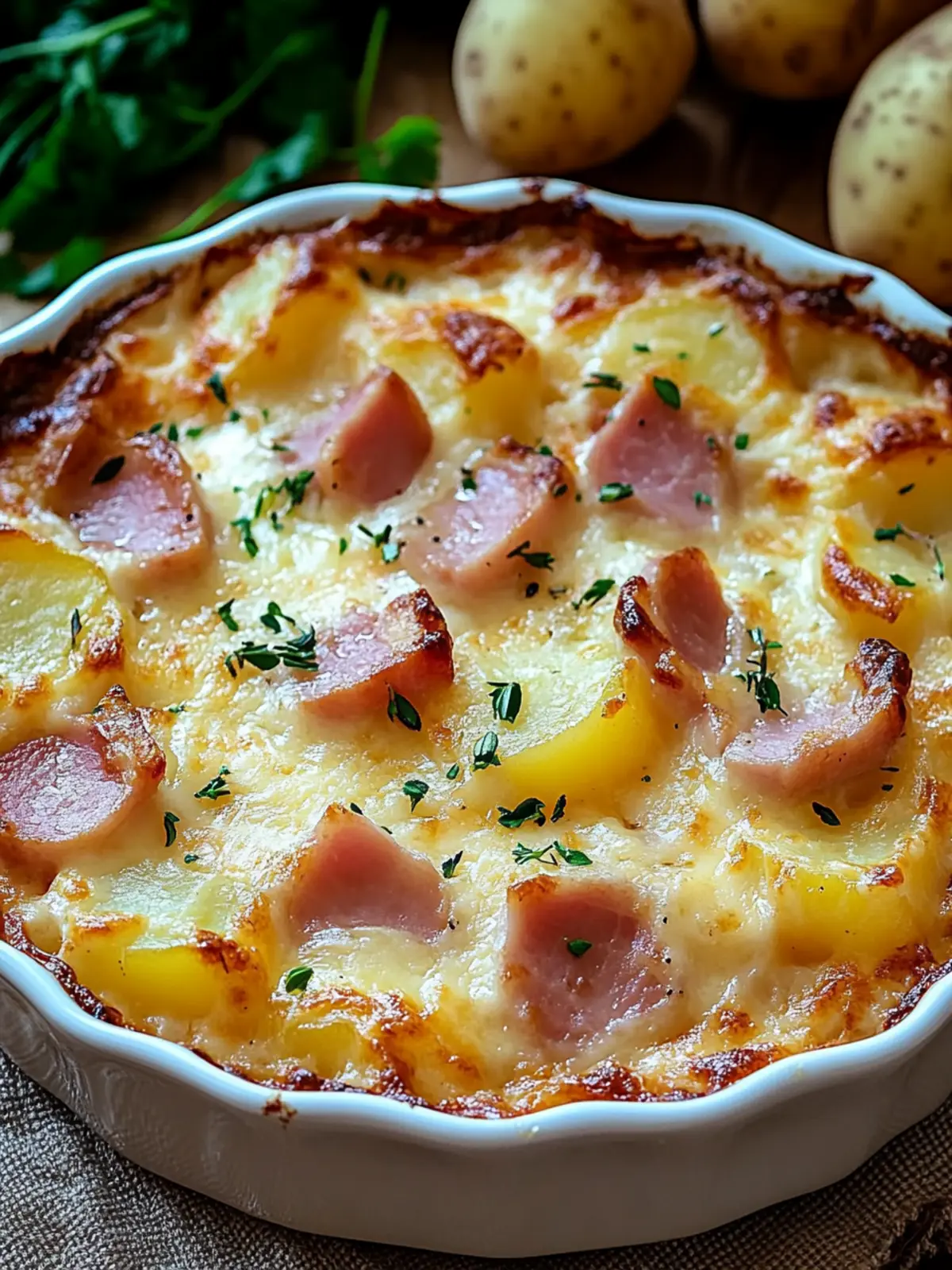 Ham and Potato Au Gratin