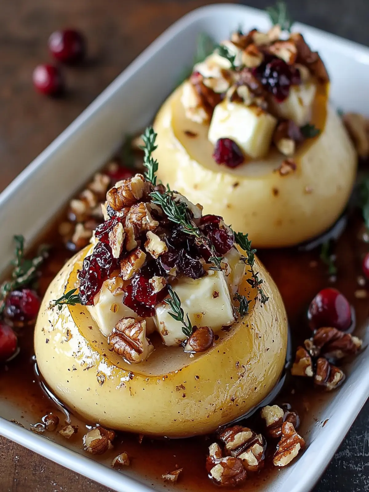 Baked Pears with Brie, Walnuts, and Cranberries for Cozy Moments 2 Baked Pears with Brie, Walnuts, and Cranberries