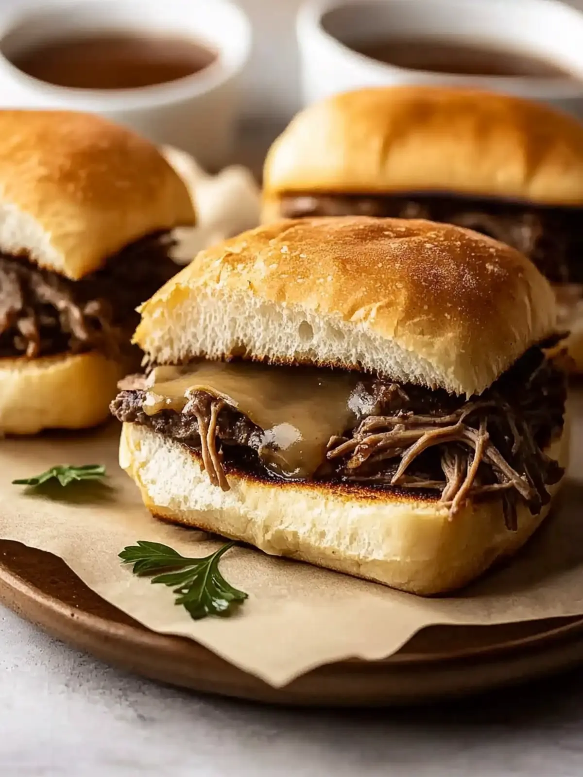 Crockpot French Dip Sandwiches: Effortless Comfort Food Delight 2 Crockpot French Dip Sandwiches