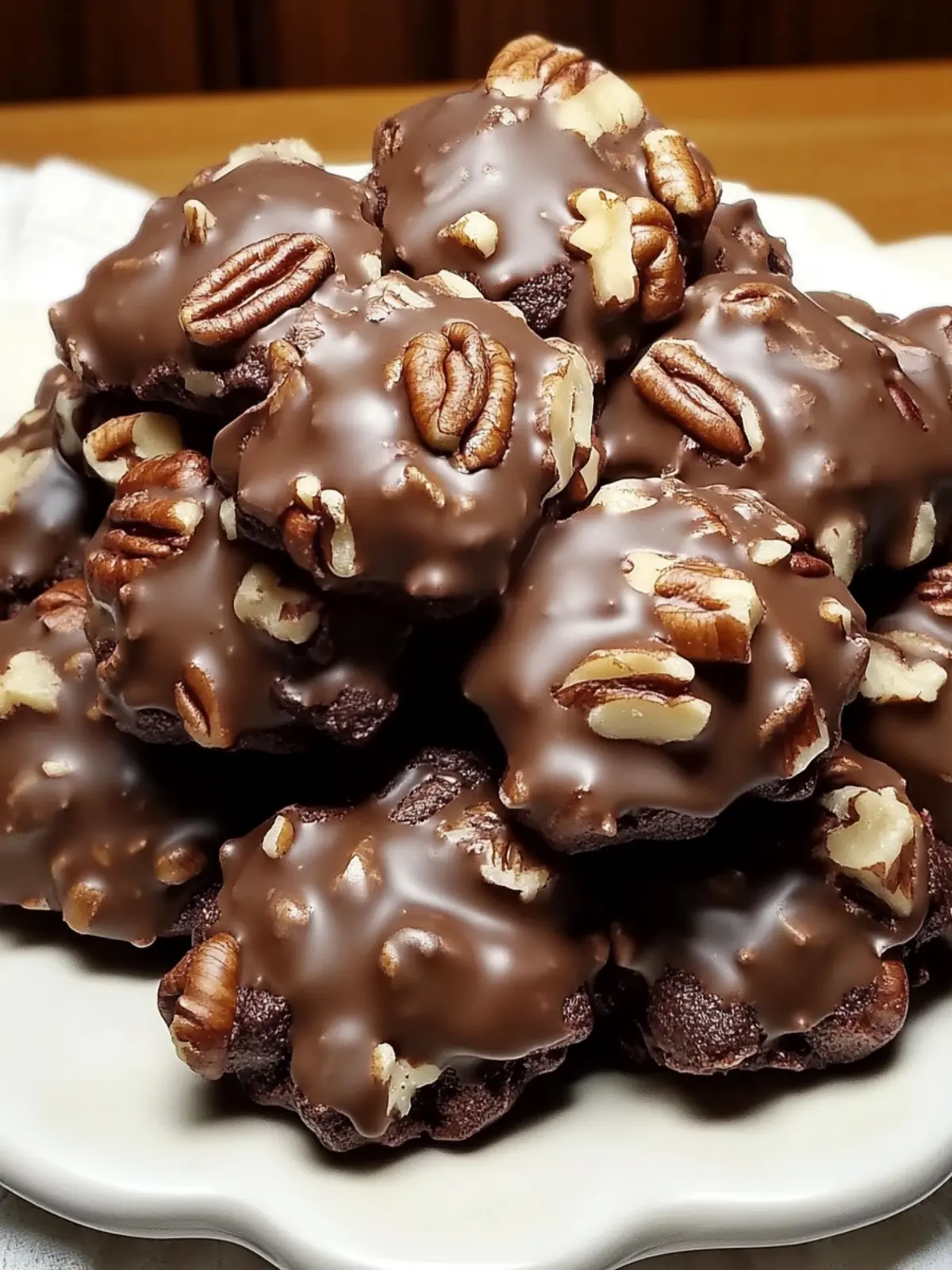 CHOCOLATE PECAN TURTLE CLUSTERS