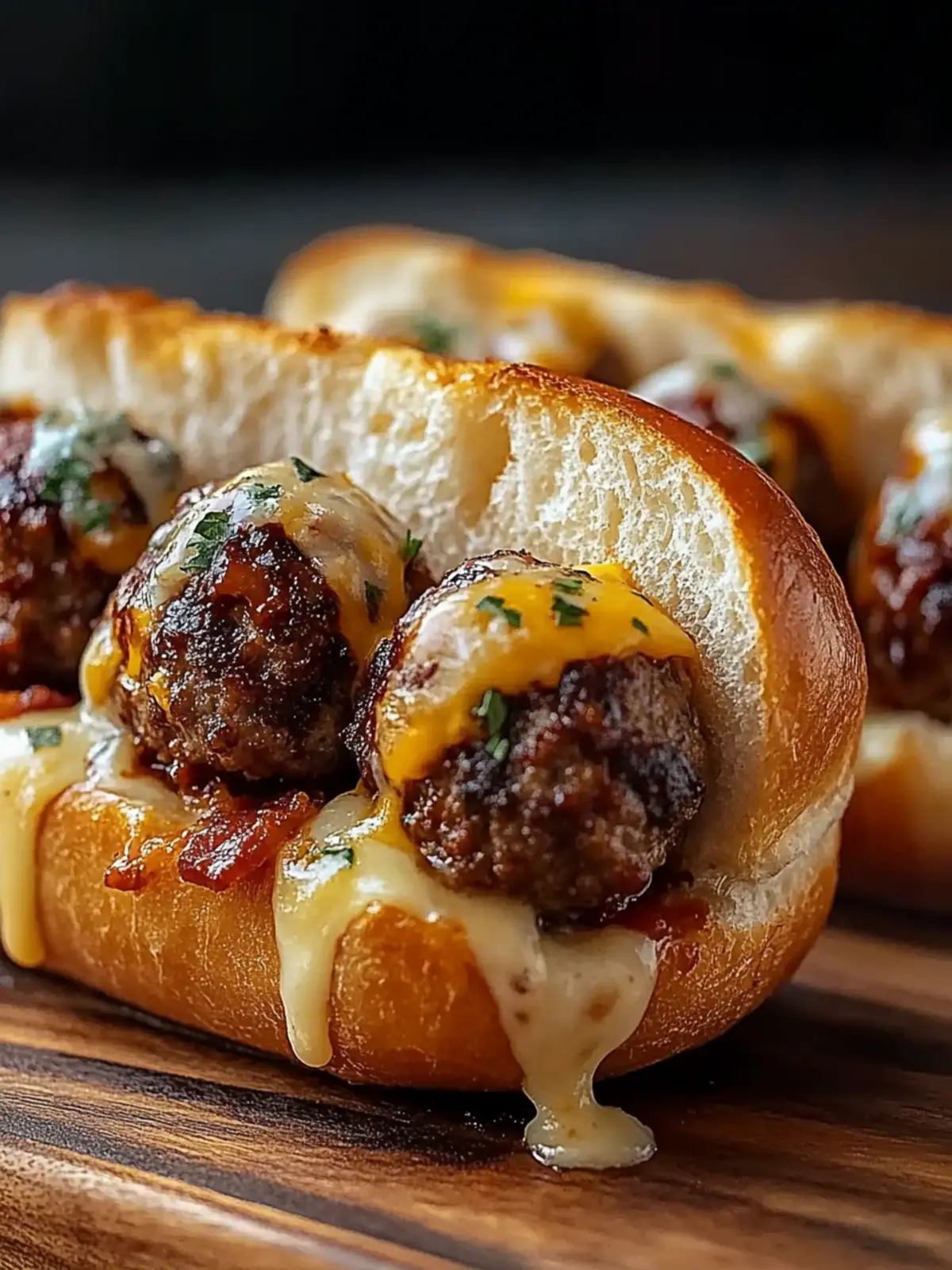 Sizzling Bourbon BBQ Bacon Cheeseburger Meatballs to Impress! 4 Sizzling Bourbon BBQ Bacon Cheeseburger Meatball