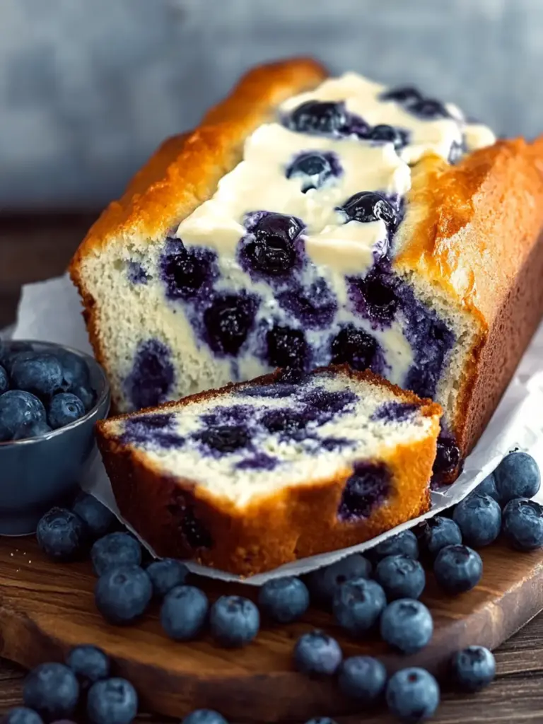 Blueberry Cream Cheese Bread