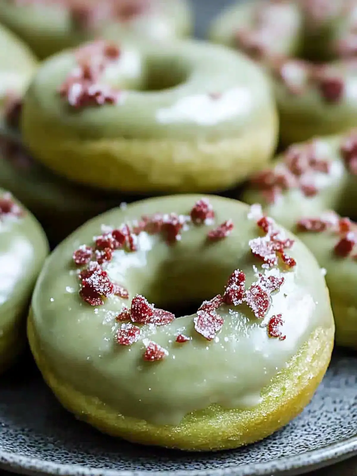 Baked Green Donuts