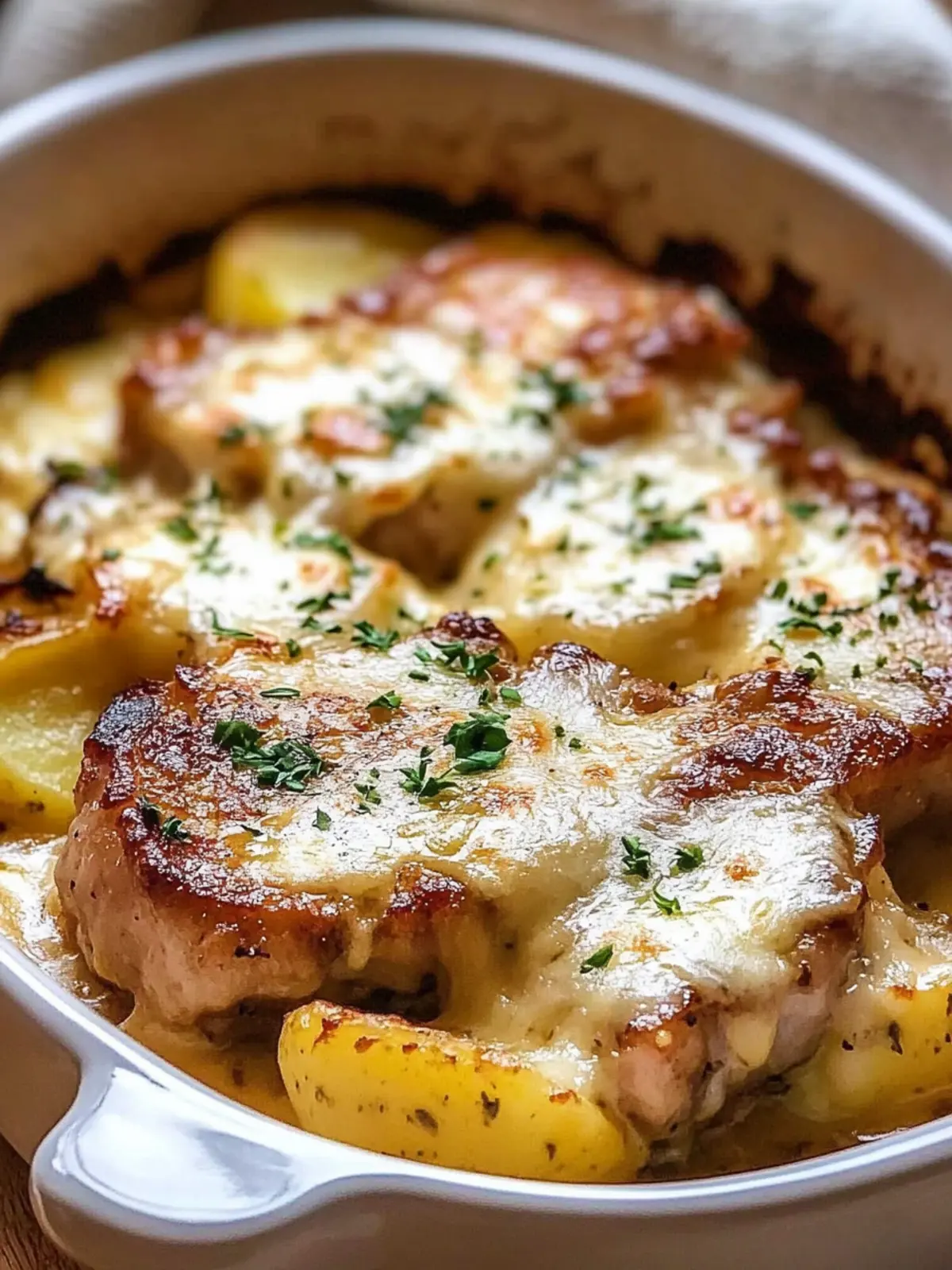 Smothered Pork Chop & Scalloped Potatoes for Cozy Nights 2 Smothered Pork Chop & Scalloped Potatoes
