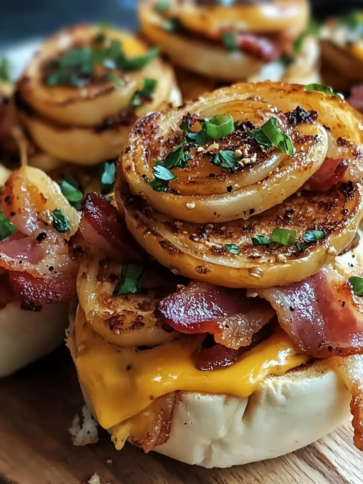 Garlic Butter Bacon Cheeseburger Rollups for Quick Delights 5 Garlic Butter Bacon Cheeseburger