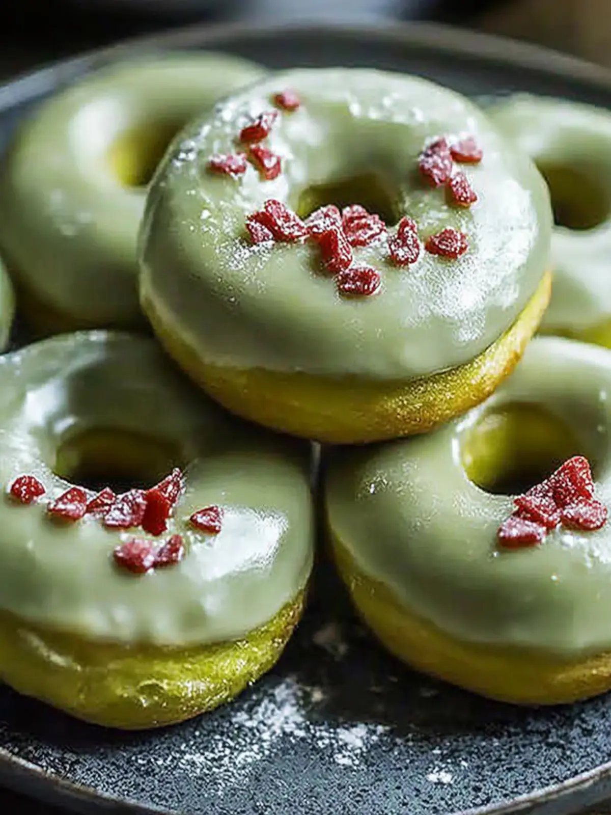 Baked Green Donuts