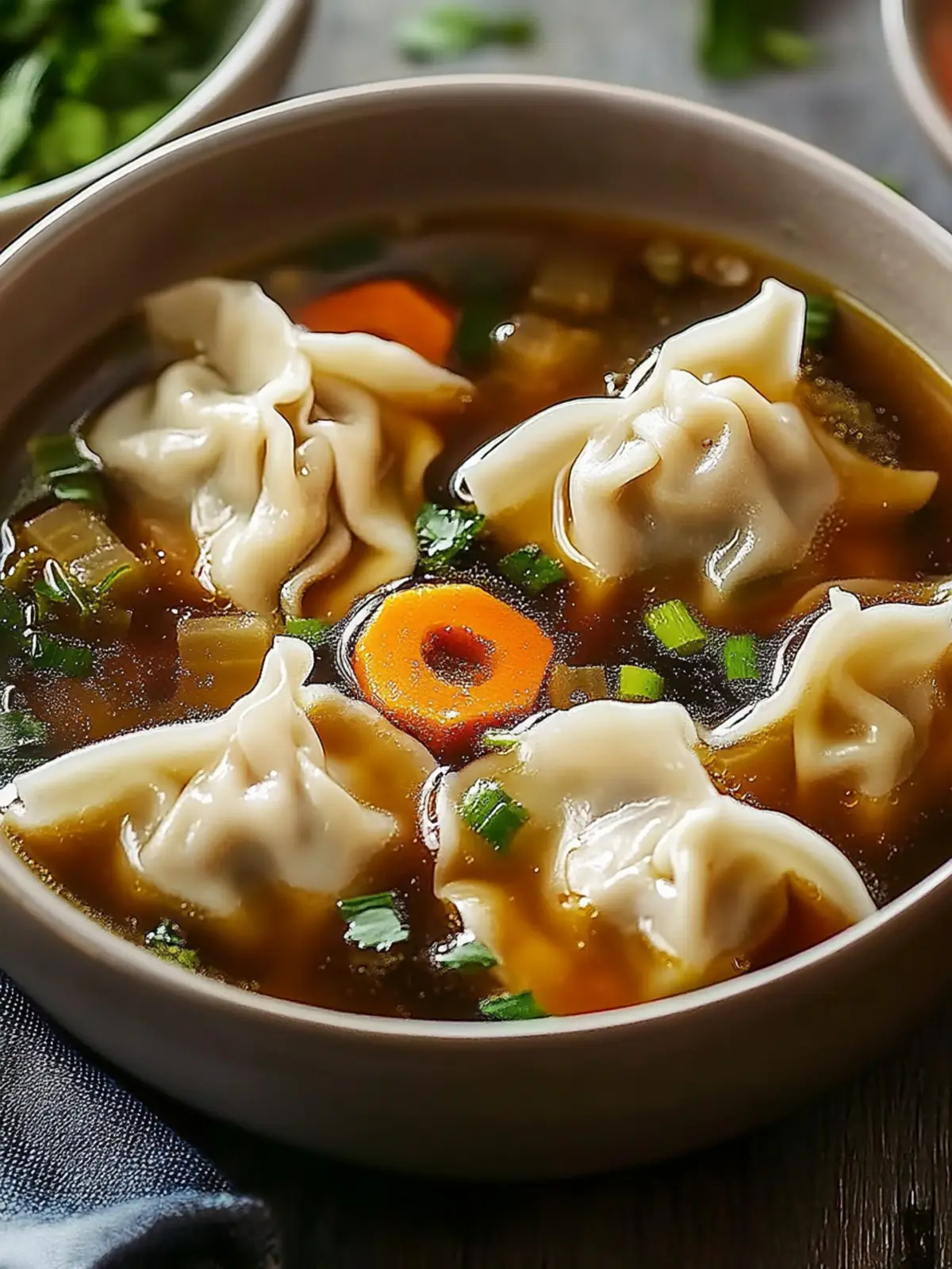 Cozy Up with Our Comforting Beef Potsticker Soup Tonight! 3 Cozy Up with Our Comforting Beef Potsticker Soup