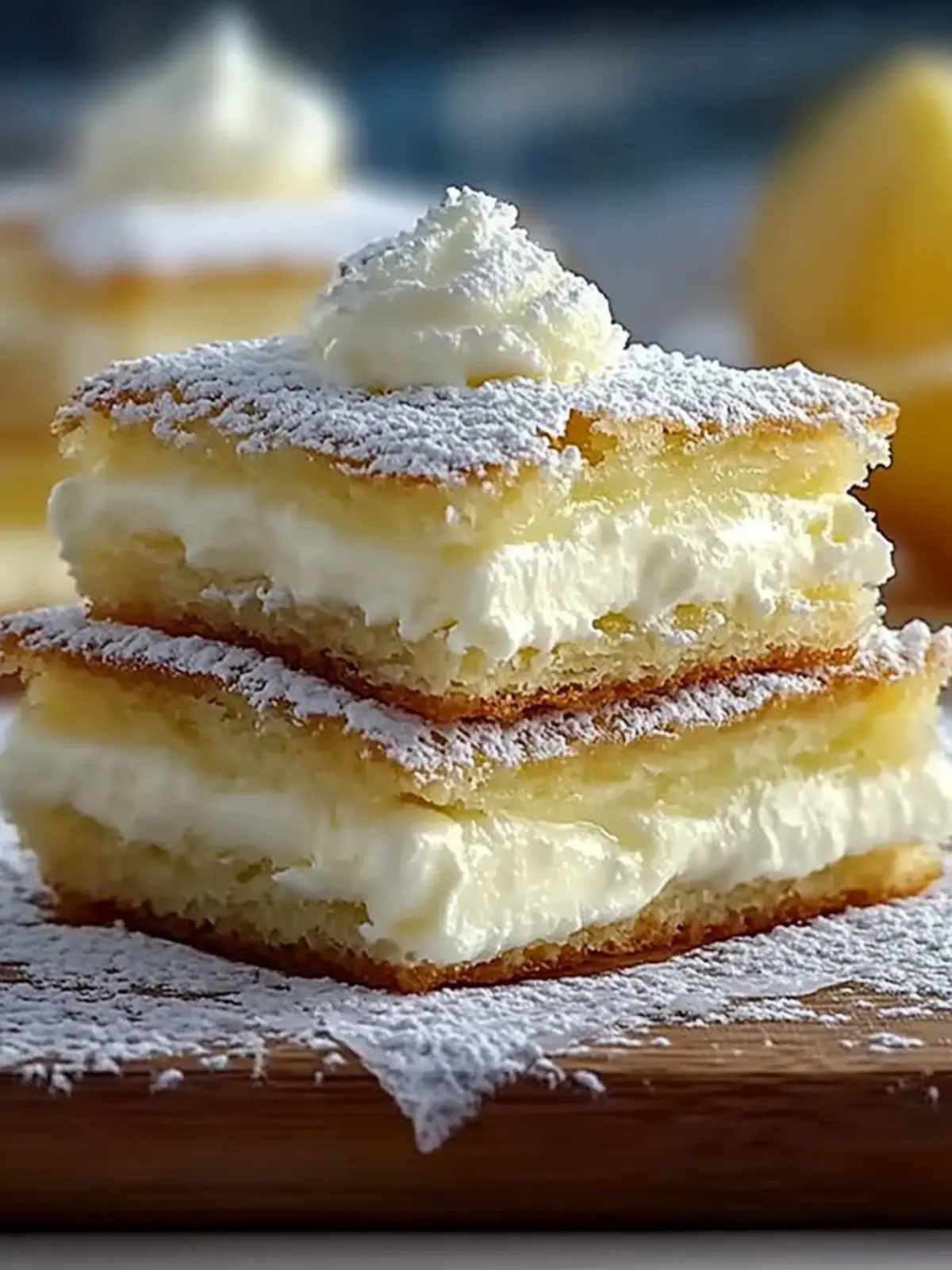 Vanilla Custard Cream Squares