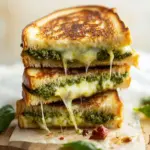 Best Pesto Grilled Cheese