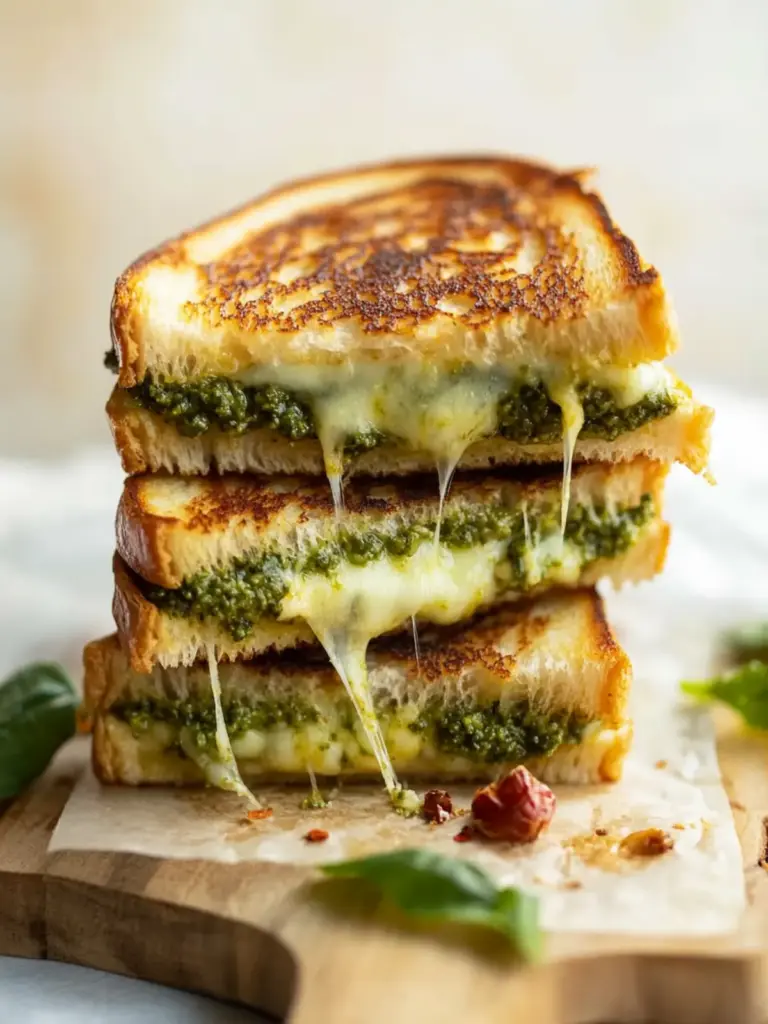 Best Pesto Grilled Cheese