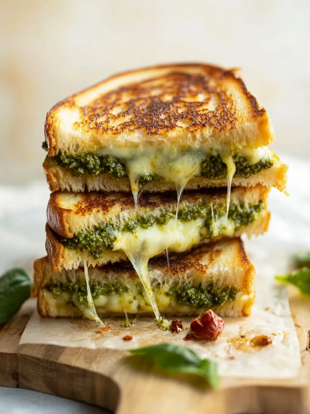Best Pesto Grilled Cheese
