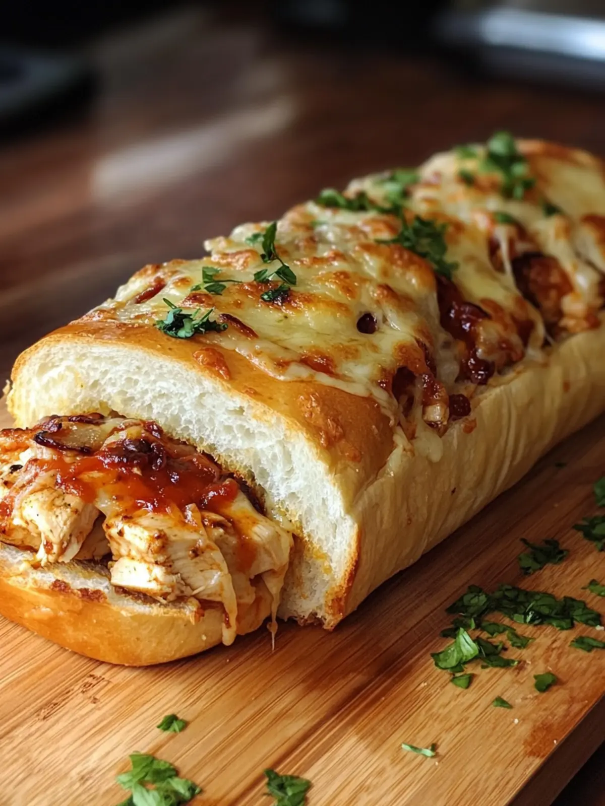 Cheesy Chicken Garlic Bread Sandwich: Your New Favorite Comfort Food 4 Cheesy Chicken Garlic Bread Sandwich