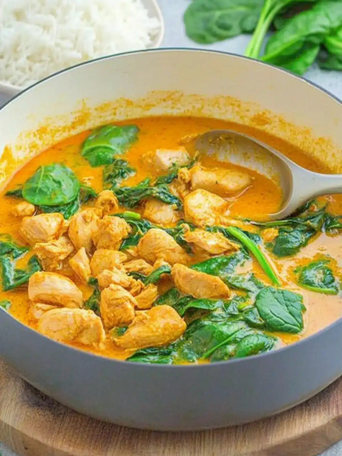 Quick Chicken and Spinach Curry: A 20-Minute Family Favorite 3 Quick Chicken and Spinach Curry