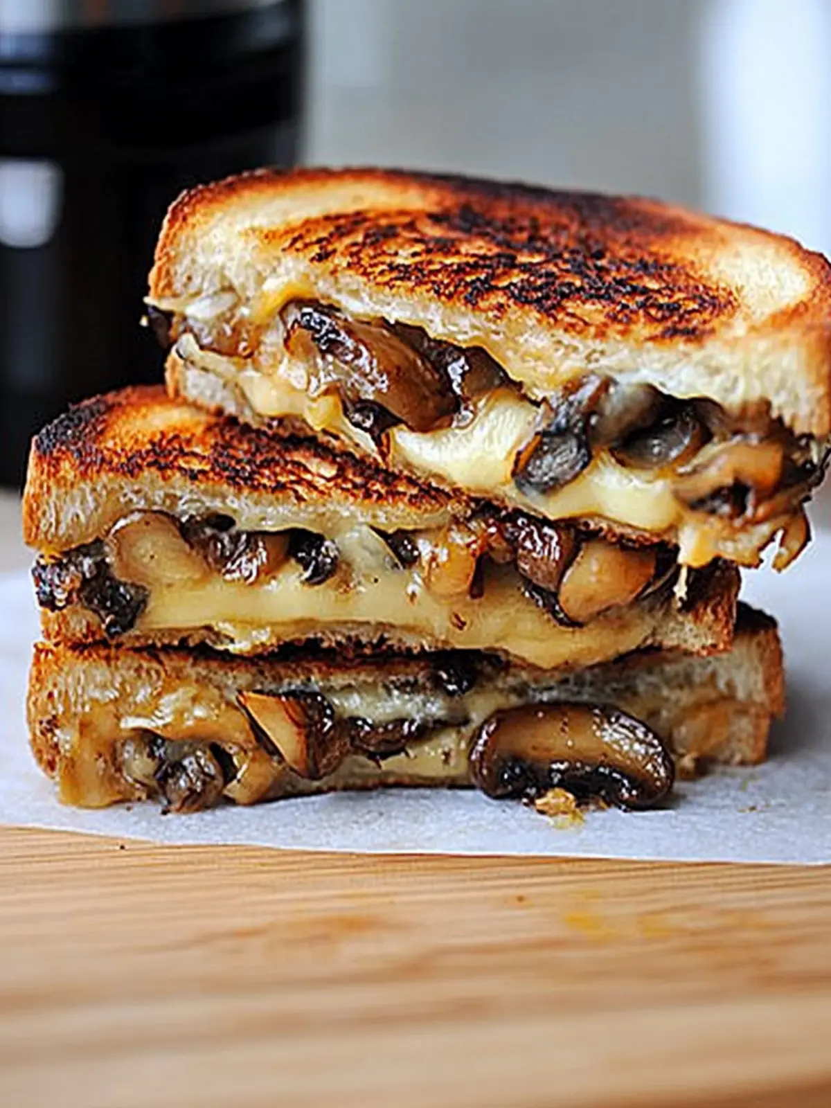 Gouda Grilled Cheese with Roasted Mushrooms & Onions