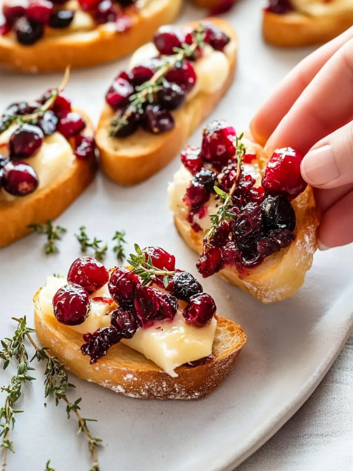 Pear Brie Cranberry Crostini: A Festive Flavor Explosion 2 Pear Brie Cranberry Crostini