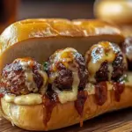 Sizzling Bourbon BBQ Bacon Cheeseburger Meatballs to Impress! 6 Sizzling Bourbon BBQ Bacon Cheeseburger Meatball