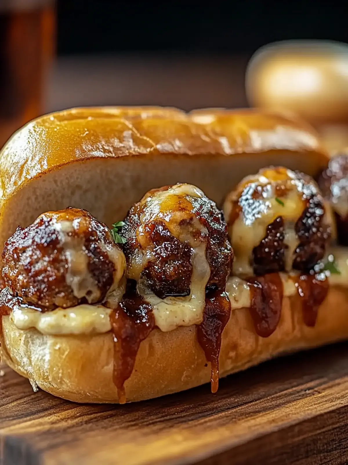 Sizzling Bourbon BBQ Bacon Cheeseburger Meatballs to Impress! 5 Sizzling Bourbon BBQ Bacon Cheeseburger Meatball