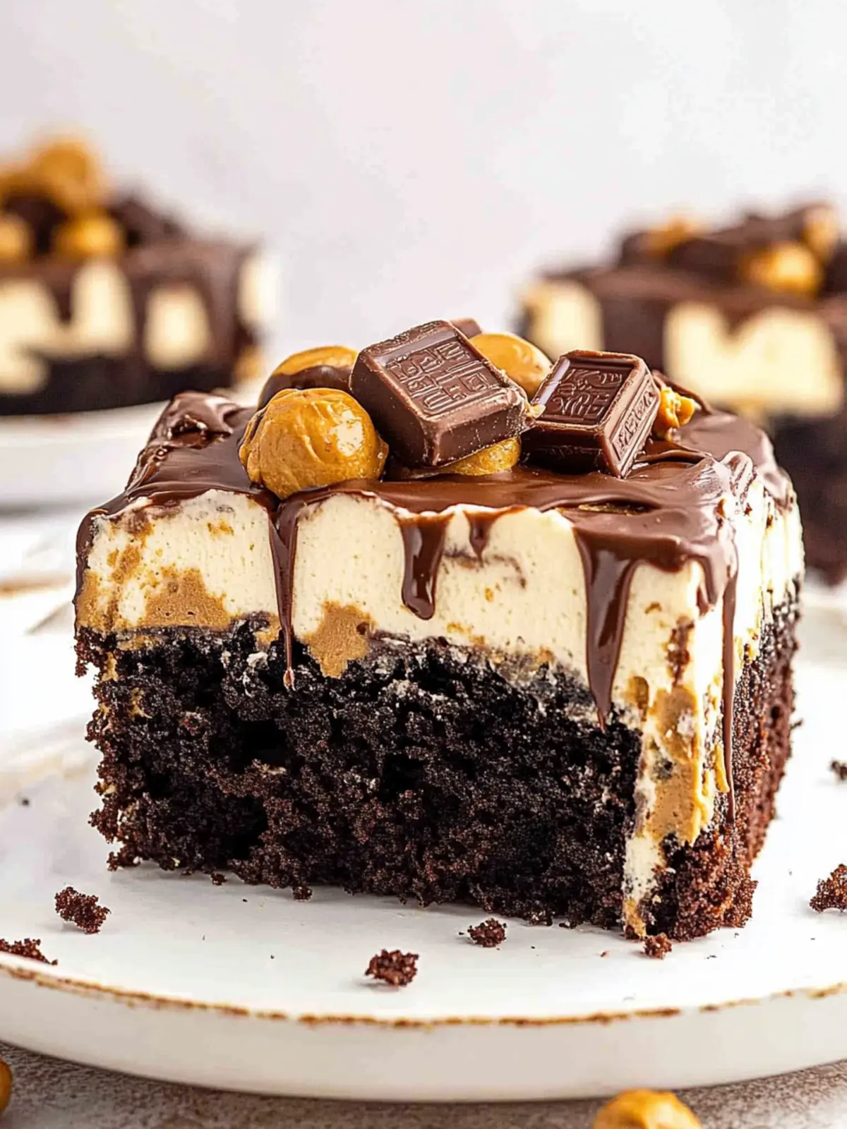 Chocolate Peanut Butter Poke Cake for Ultimate Sweet Cravings 4 Chocolate Peanut Butter Poke Cake