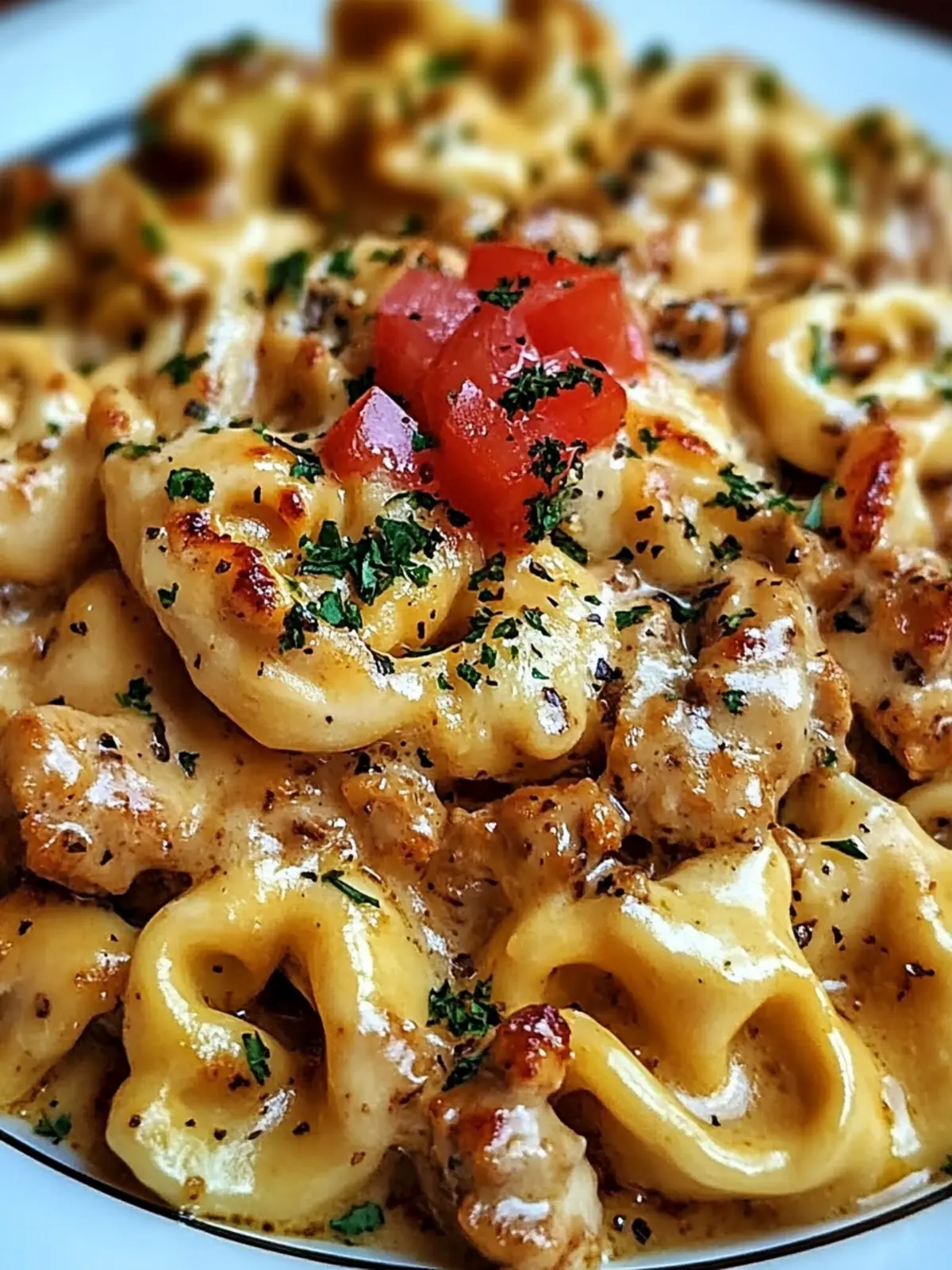 Cowboy Butter Garlic Chicken Tortellini
