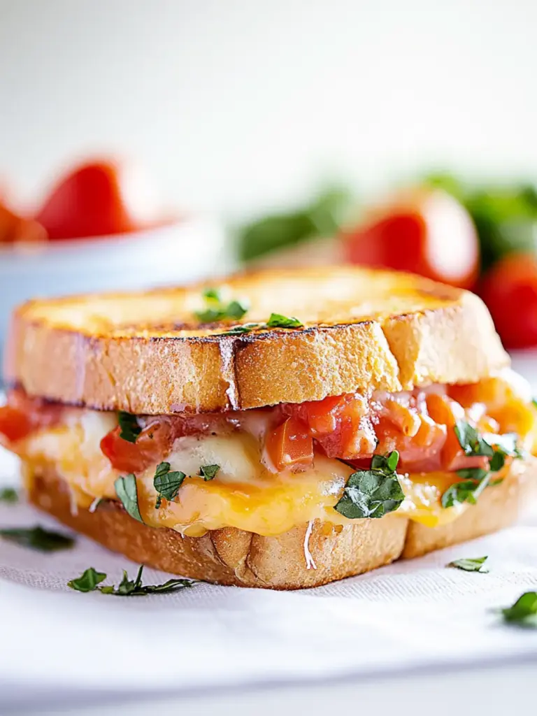 Bruschetta Grilled Cheese Sandwich