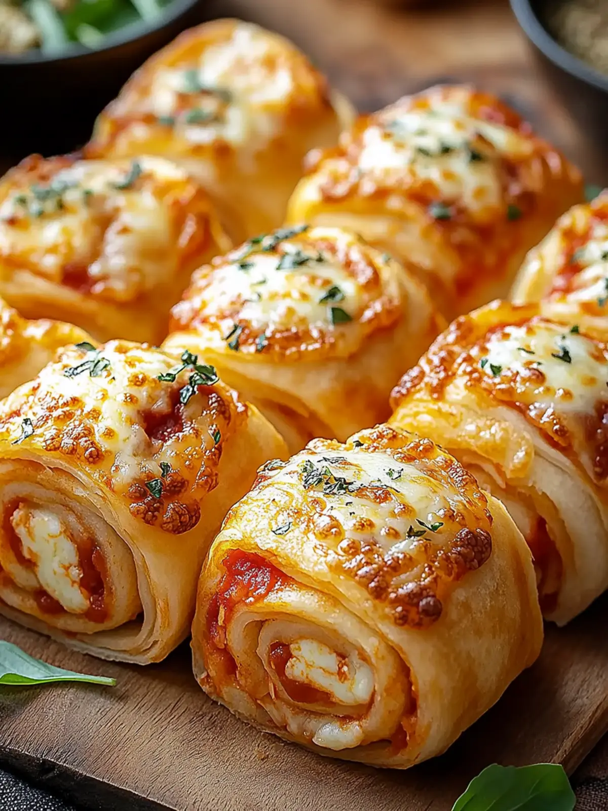 Amazing Flaky Mozzarella Pizza Rolls: Quick & Cheesy Delight 2 Amazing Flaky Mozzarella Pizza Rolls