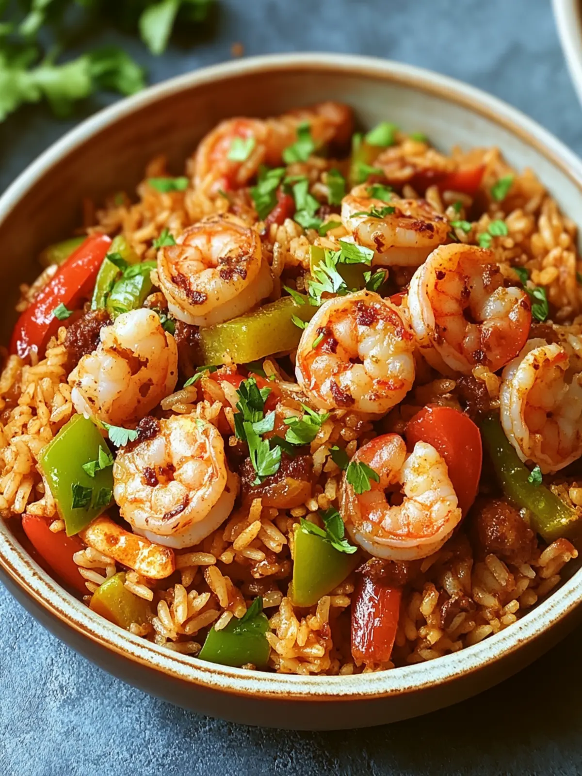 Savory Shrimp Dirty Rice with Bell Peppers & Spice Delight 4 Savory Shrimp Dirty Rice with Bell Peppers & Spice