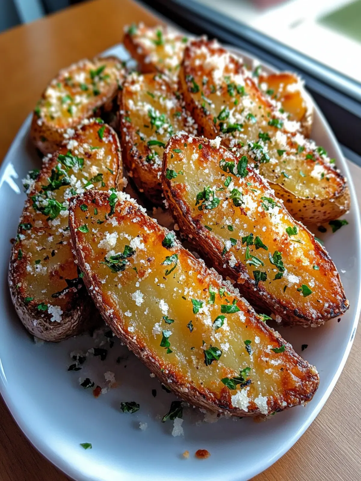 Crispy Garlic Parmesan Potato Wedges for Ultimate Flavor Bliss 3 Crispy Garlic Parmesan Potato Wedges