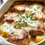 Smothered Pork Chop Scalloped Potato Casserole