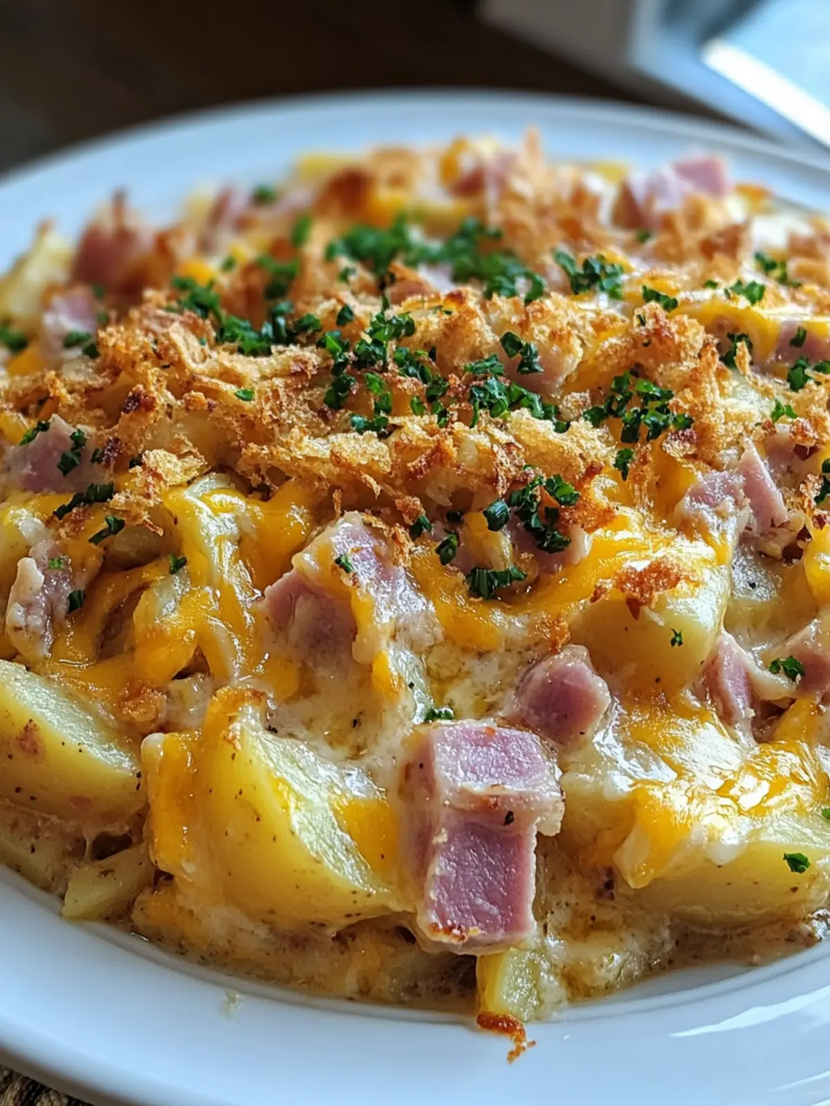 Slow Cooker Cheesy Ham & Potato Casserole for Ultimate Comfort 4 Slow Cooker Cheesy Ham & Potato Casserole