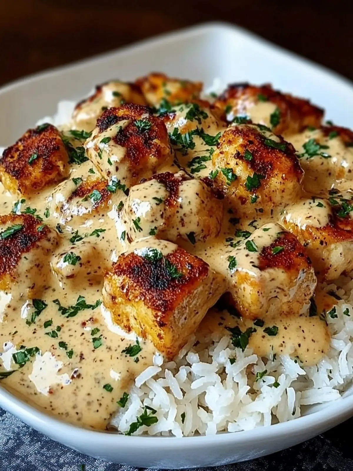 Creamy Smothered Chicken & Rice for Cozy Dinner Bliss 3 Creamy Smothered Chicken & Rice