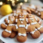 Gingerbread Cookies with Lemon Icing