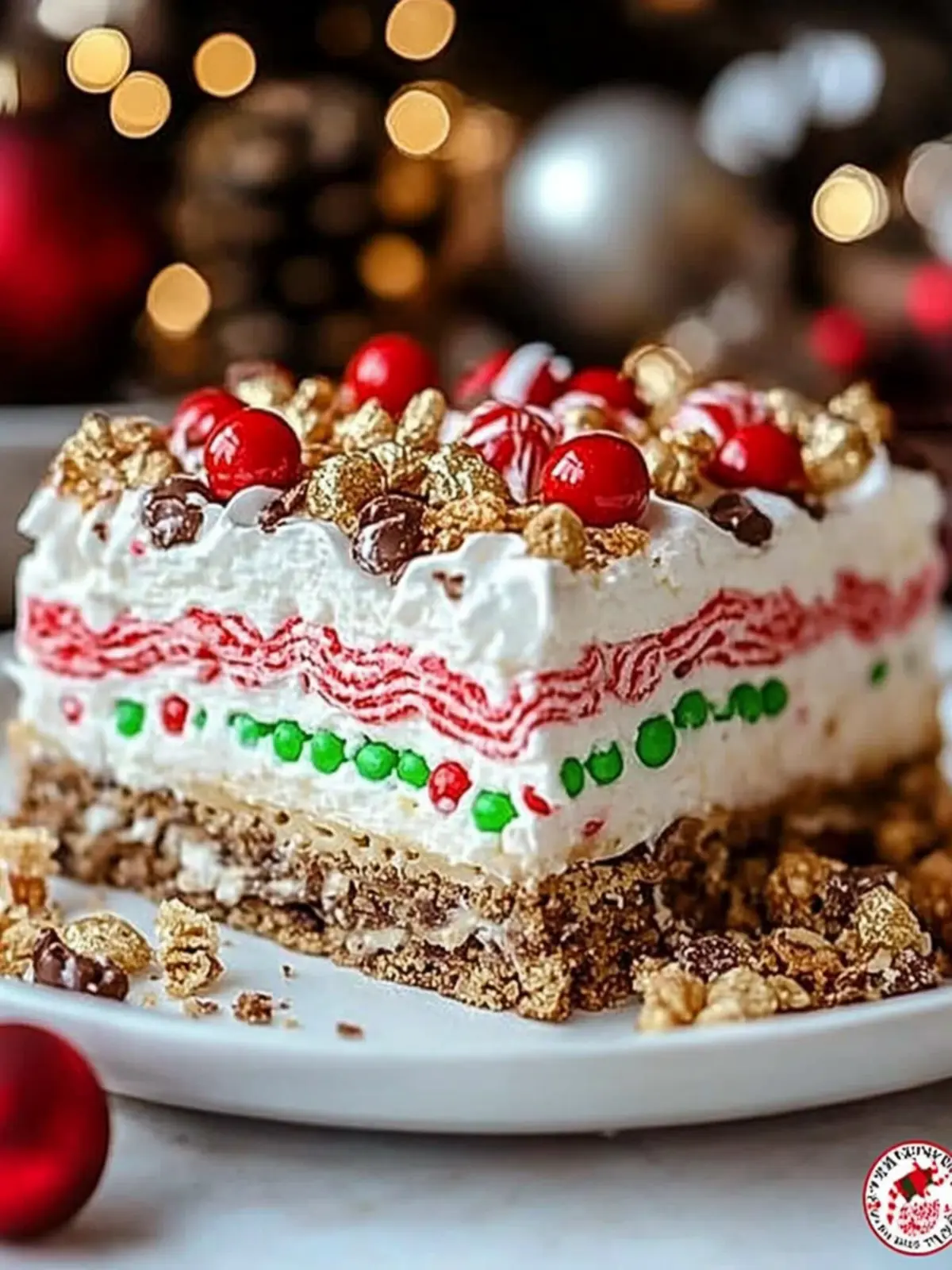 No-Bake Christmas Cookie Lasagna